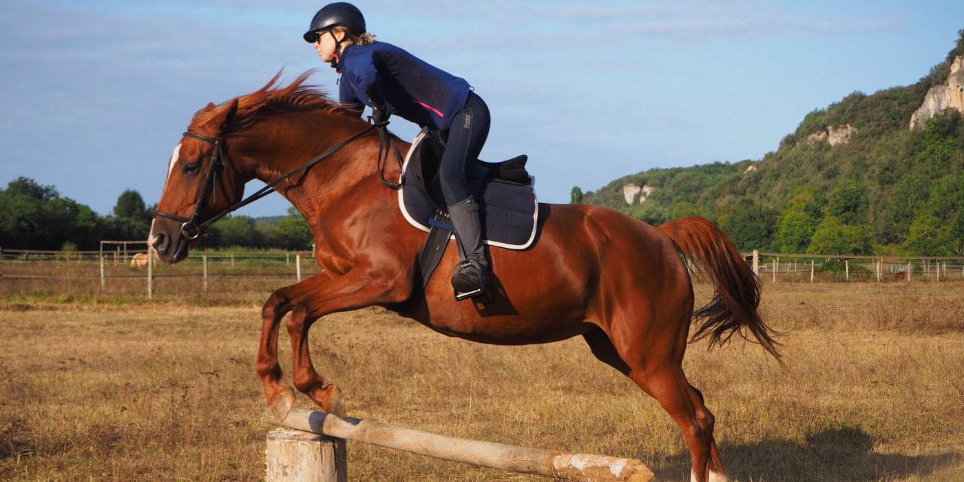 Saut d'obstacle aux Eymaries