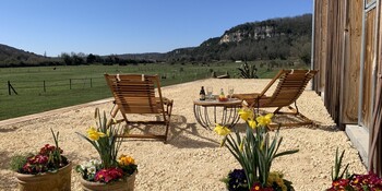 Terrasse avec solarium